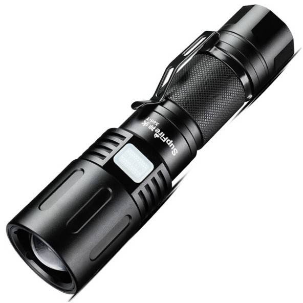lanterna led supfire x60-t cu zoom, 36w, 3000 lm, 3400 mah, incarcare usb, ip34, functie powerbank - imagine 6